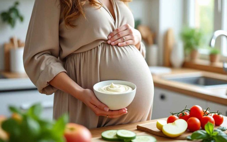 Crème fraiche femme enceinte