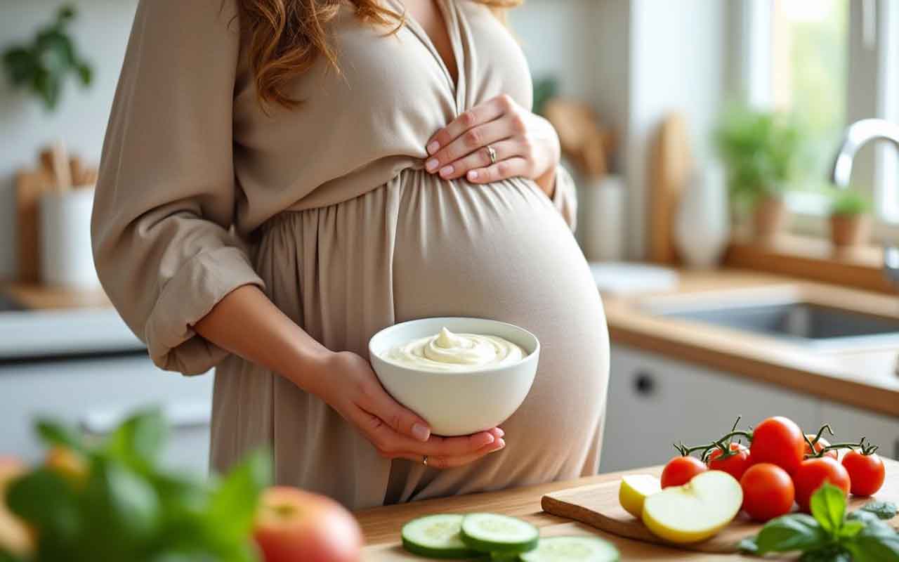 Crème fraiche femme enceinte