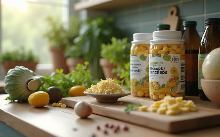 Ingrédients naturels pour soutenir la santé du foie et la conversion hormonale.